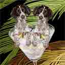 german shorthaired pointers dog art and martini dogs, german shorthaired pointers dog pop art, dog paintings, party dogs and martini pet portraits in colorful original dog art and fine art dog prints by artists Jane Billman and Gregg Billman