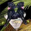 labs dog art and martini dogs, labs dog pop art, dog paintings, party dogs and martini pet portraits in colorful original labs dog art and labs fine art dog prints by artists Jane Billman and Gregg Billman