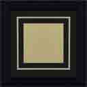 black and gold mat with black frame