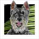 schnauzer dog art and dog headshots, schnauzer dog pop art prints, dog paintings, dog portraits and dog headshots pet prints in colorful original schnauzer dog art and fine art schnauzer dog prints by artists Jane Billman and Gregg Billman